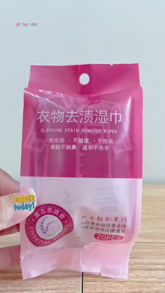 Clothing Stain Remover Wipes