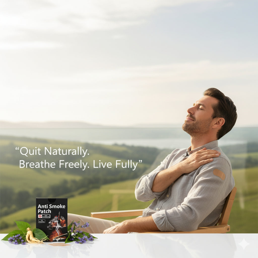 Anti Smoke Patch – Herbal, Nicotine-Free Craving Support Patch (Pack of 10)