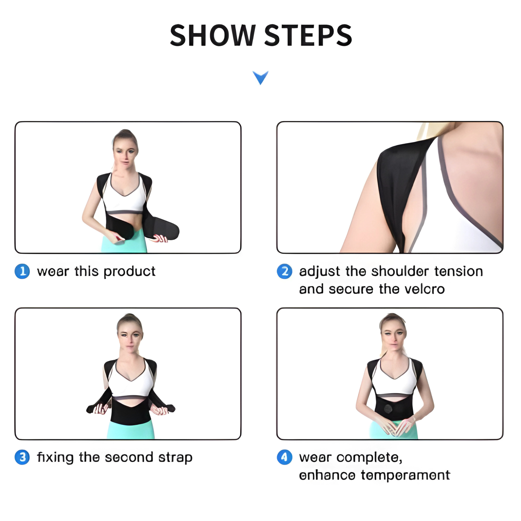 Adjustable Back Posture Corrector/ Slouching Relieve Pain Belt Women Men